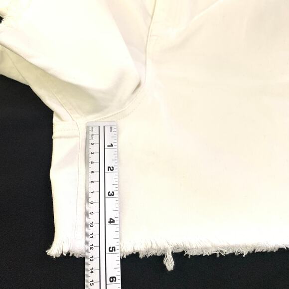 Lauren Ralph Lauren Womens White Shorts Plus Size 22W Raw Fringe Hem High Rise - Picture 8 of 14